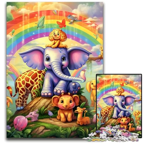 Bunte Tierwelt-Puzzles für Erwachsene, 1000-teiliges Puzzle für Erwachsene, anspruchsvolles DIY-Denkspiel für Teenager, 50x75cm/19,68x29,52 Zoll Bunte Tierwelt-Puzzles für Erwachsene, 1000-teiliges Puzzle für Erwachsene, anspruchsvolles DIY-Denkspiel für Teenager, 50x75cm/19,68x29,52 Zoll von LiJianXXE