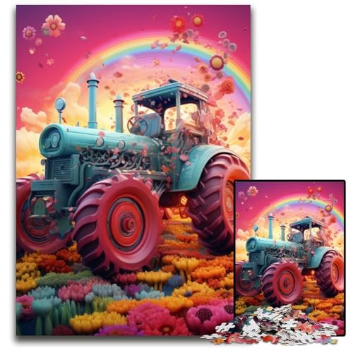 Bunte Traktor-Puzzles 1000 Teile für Erwachsene, Kartonpuzzle, anspruchsvolles Denkspiel für Teenager, unterhaltsames interaktives Spiel für die ganze Familie, 26x38cm/10,23x14,96 Zoll Bunte Traktor-Puzzles 1000 Teile für Erwachsene, Kartonpuzzle, anspruchsvolles Denkspiel für Teenager, unterhaltsames interaktives Spiel für die ganze Familie, 26x38cm/10,23x14,96 Zoll von LiJianXXE
