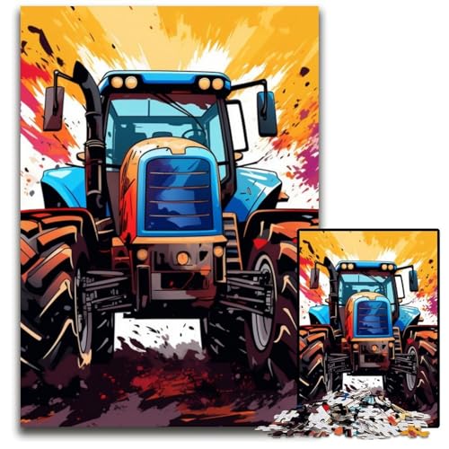 Bunte Traktor-Puzzles für Erwachsene, 1000 Kartonpuzzles, interaktives Familienspiel, Denksportaufgabe, Lernspielzeug, 26x38cm/10,23x14,96 Zoll Bunte Traktor-Puzzles für Erwachsene, 1000 Kartonpuzzles, interaktives Familienspiel, Denksportaufgabe, Lernspielzeug, 26x38cm/10,23x14,96 Zoll von LiJianXXE