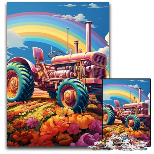 Bunte Traktor-Puzzles für Erwachsene, 1000 Teile, interaktives Familienspiel, Familienaktivitätsspiel, 50x75cm/19,68x29,52 Zoll Bunte Traktor-Puzzles für Erwachsene, 1000 Teile, interaktives Familienspiel, Familienaktivitätsspiel, 50x75cm/19,68x29,52 Zoll von LiJianXXE