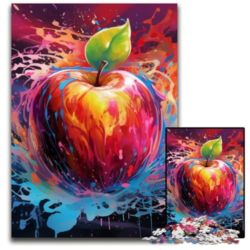 Bunter Apfel, 1000-teiliges Puzzle für Erwachsene, Puzzles für Erwachsene, Denksportspiel, interaktives Familienspiel, geeignet für Kinder ab 14 Jahren, 26x38cm/10,23x14,96 Zoll Bunter Apfel, 1000-teiliges Puzzle für Erwachsene, Puzzles für Erwachsene, Denksportspiel, interaktives Familienspiel, geeignet für Kinder ab 14 Jahren, 26x38cm/10,23x14,96 Zoll von LiJianXXE