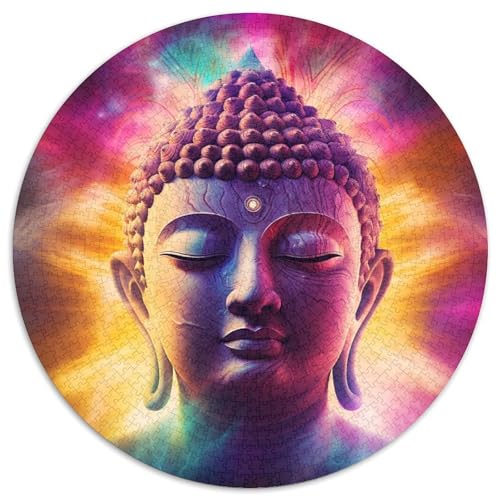 Buntes Buddha-Puzzle 1000 Teile für Erwachsene, rundes Puzzle 1000 Teile für Erwachsene, Denksportaufgabe, Spiel für Erwachsene, interaktive Familienaktivität, 67,5 x 67,5 cm Buntes Buddha-Puzzle 1000 Teile für Erwachsene, rundes Puzzle 1000 Teile für Erwachsene, Denksportaufgabe, Spiel für Erwachsene, interaktive Familienaktivität, 67,5 x 67,5 cm von LiJianXXE