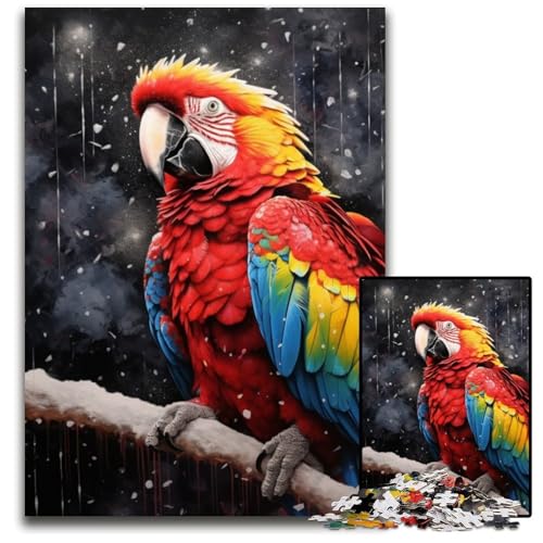 Buntes Kunst-Papagei-Puzzle für Erwachsene, 1000-teiliges Kartonpuzzle, schwieriges Denkspiel für Teenager, 26x38cm/10,23x14,96 Zoll Buntes Kunst-Papagei-Puzzle für Erwachsene, 1000-teiliges Kartonpuzzle, schwieriges Denkspiel für Teenager, 26x38cm/10,23x14,96 Zoll von LiJianXXE