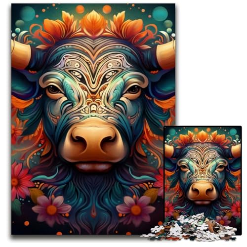 Buntes Yak-Puzzle 1000 Teile für Erwachsene, Holzpuzzle, anspruchsvolles Denkspiel für Teenager, unterhaltsames interaktives Spiel für die ganze Familie, 50x75cm/19,68x29,52 Zoll Buntes Yak-Puzzle 1000 Teile für Erwachsene, Holzpuzzle, anspruchsvolles Denkspiel für Teenager, unterhaltsames interaktives Spiel für die ganze Familie, 50x75cm/19,68x29,52 Zoll von LiJianXXE