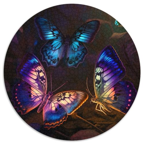 Butterfly Art Puzzle 1000 Teile für Erwachsene, rundes Puzzle 1000 Teile für Erwachsene, Denksportaufgabe, Spiel für Erwachsene, interaktive Familienaktivität, 67,5 x 67,5 cm Butterfly Art Puzzle 1000 Teile für Erwachsene, rundes Puzzle 1000 Teile für Erwachsene, Denksportaufgabe, Spiel für Erwachsene, interaktive Familienaktivität, 67,5 x 67,5 cm von LiJianXXE