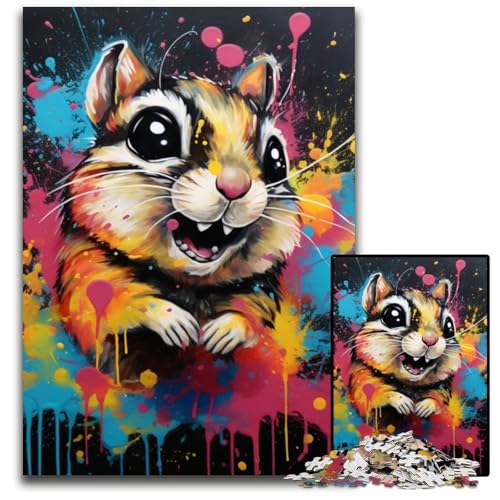 Eichhörnchen-Puzzle 1000 Teile für Erwachsene, Holzpuzzle, anspruchsvolles Denkspiel für Teenager, Familienspaß, interaktives Spiel, 50x75cm/19,68x29,52 Zoll Eichhörnchen-Puzzle 1000 Teile für Erwachsene, Holzpuzzle, anspruchsvolles Denkspiel für Teenager, Familienspaß, interaktives Spiel, 50x75cm/19,68x29,52 Zoll von LiJianXXE