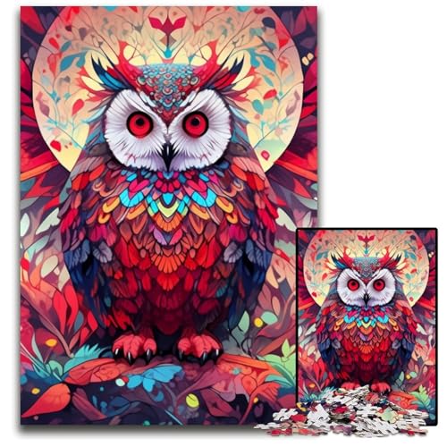 Eulen-Puzzle für Erwachsene, 1000-teiliges Kartonpuzzle, schwieriges Denkspiel für Jugendliche, 26x38cm/10,23x14,96 Zoll Eulen-Puzzle für Erwachsene, 1000-teiliges Kartonpuzzle, schwieriges Denkspiel für Jugendliche, 26x38cm/10,23x14,96 Zoll von LiJianXXE