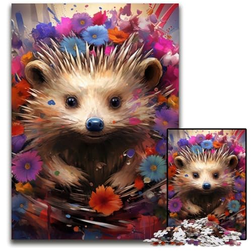 Fantasy-Igel-Puzzle für Erwachsene, 1000-teiliges Kartonpuzzle, schwieriges Denkspiel für Teenager, 26x38cm/10,23x14,96 Zoll Fantasy-Igel-Puzzle für Erwachsene, 1000-teiliges Kartonpuzzle, schwieriges Denkspiel für Teenager, 26x38cm/10,23x14,96 Zoll von LiJianXXE