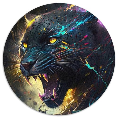 Fantasy Leopard Puzzle 1000 Teile für Erwachsene, rundes Puzzle 1000 Teile für Erwachsene, Denksportaufgabe, Spiel für Erwachsene, interaktive Familienaktivität, 67,5 x 67,5 cm Fantasy Leopard Puzzle 1000 Teile für Erwachsene, rundes Puzzle 1000 Teile für Erwachsene, Denksportaufgabe, Spiel für Erwachsene, interaktive Familienaktivität, 67,5 x 67,5 cm von LiJianXXE