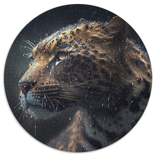 Fantasy Leopard Puzzle 1000 Teile für Erwachsene, rundes Puzzle 1000 Teile für Erwachsene, Denksportaufgabe, Spiel für Erwachsene, interaktive Familienaktivität, 67,5 x 67,5 cm Fantasy Leopard Puzzle 1000 Teile für Erwachsene, rundes Puzzle 1000 Teile für Erwachsene, Denksportaufgabe, Spiel für Erwachsene, interaktive Familienaktivität, 67,5 x 67,5 cm von LiJianXXE