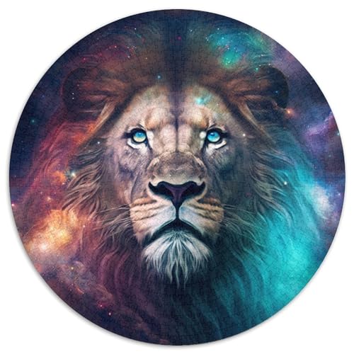 Fantasy-Löwe-Puzzle 1000 Teile für Erwachsene, rundes Puzzle 1000 Teile für Erwachsene, Denksportaufgabe, Spiel für Erwachsene, interaktive Familienaktivität, 67,5 x 67,5 cm Fantasy-Löwe-Puzzle 1000 Teile für Erwachsene, rundes Puzzle 1000 Teile für Erwachsene, Denksportaufgabe, Spiel für Erwachsene, interaktive Familienaktivität, 67,5 x 67,5 cm von LiJianXXE