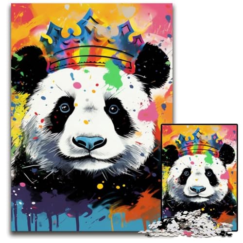 Fantasy Panda Puzzle für Erwachsene, 1000 Holzpuzzles, interaktives Familienspiel, Denksportaufgabe, Lernspielzeug, 50x75cm/19,68x29,52 Zoll von LiJianXXE