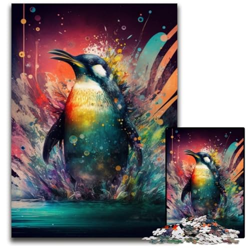 Fantasy-Pinguin-Puzzle für Erwachsene, 1000 herausfordernde Rätsel, Spaß für zu Hause, Geburtstagsgeschenk, Reisegeschenk, 50x75cm/19,68x29,52 Zoll Fantasy-Pinguin-Puzzle für Erwachsene, 1000 herausfordernde Rätsel, Spaß für zu Hause, Geburtstagsgeschenk, Reisegeschenk, 50x75cm/19,68x29,52 Zoll von LiJianXXE