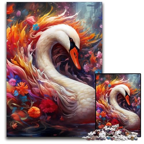 Fantasy Swan 1000-teiliges Puzzle für Erwachsene, Kartonpuzzle für Erwachsene, für Teenager und Familienspaß – DIY-Denkspiel, Geschenk, 26x38cm/10,23x14,96 Zoll Fantasy Swan 1000-teiliges Puzzle für Erwachsene, Kartonpuzzle für Erwachsene, für Teenager und Familienspaß – DIY-Denkspiel, Geschenk, 26x38cm/10,23x14,96 Zoll von LiJianXXE