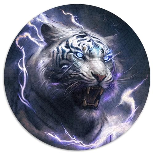 Fantasy Tiger 1000-Teile-Puzzle für Erwachsene, 1000-teiliges rundes Puzzle für Erwachsene, Geschenk für Männer und Frauen, Alltag und besondere Anlässe, 67,5 x 67,5 cm Fantasy Tiger 1000-Teile-Puzzle für Erwachsene, 1000-teiliges rundes Puzzle für Erwachsene, Geschenk für Männer und Frauen, Alltag und besondere Anlässe, 67,5 x 67,5 cm von LiJianXXE