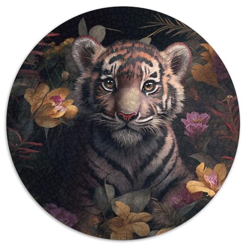 Fantasy Tiger Puzzle 1000 Teile für Erwachsene, rundes Puzzle 1000 Teile für Erwachsene, Denksportaufgabe, Spiel für Erwachsene, interaktive Familienaktivität, 67,5 x 67,5 cm Fantasy Tiger Puzzle 1000 Teile für Erwachsene, rundes Puzzle 1000 Teile für Erwachsene, Denksportaufgabe, Spiel für Erwachsene, interaktive Familienaktivität, 67,5 x 67,5 cm von LiJianXXE