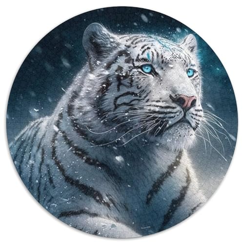 Fantasy Tiger Puzzle 1000 Teile für Erwachsene, rundes Puzzle 1000 Teile für Erwachsene, Denksportaufgabe, Spiel für Erwachsene, interaktive Familienaktivität, 67,5 x 67,5 cm Fantasy Tiger Puzzle 1000 Teile für Erwachsene, rundes Puzzle 1000 Teile für Erwachsene, Denksportaufgabe, Spiel für Erwachsene, interaktive Familienaktivität, 67,5 x 67,5 cm von LiJianXXE