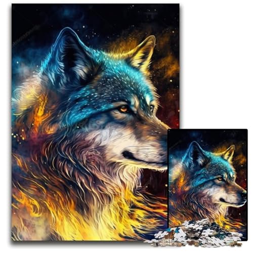 Fantasy Wolf 1000-teiliges Puzzle für Erwachsene. Unmögliches Puzzle für Erwachsene. Anspruchsvolles DIY-Denkspiel, perfektes Familienspiel oder dekoratives Geschenk. 50x75cm/19,68x29,52 Zoll Fantasy Wolf 1000-teiliges Puzzle für Erwachsene. Unmögliches Puzzle für Erwachsene. Anspruchsvolles DIY-Denkspiel, perfektes Familienspiel oder dekoratives Geschenk. 50x75cm/19,68x29,52 Zoll von LiJianXXE