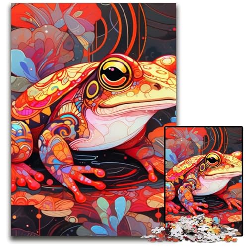 Frosch-Puzzle mit 1000 Teilen für Erwachsene. Unmögliches Puzzle für Erwachsene. Anspruchsvolles DIY-Denkspiel, perfektes Familienspiel oder dekoratives Geschenk. 50x75cm/19,68x29,52 Zoll Frosch-Puzzle mit 1000 Teilen für Erwachsene. Unmögliches Puzzle für Erwachsene. Anspruchsvolles DIY-Denkspiel, perfektes Familienspiel oder dekoratives Geschenk. 50x75cm/19,68x29,52 Zoll von LiJianXXE