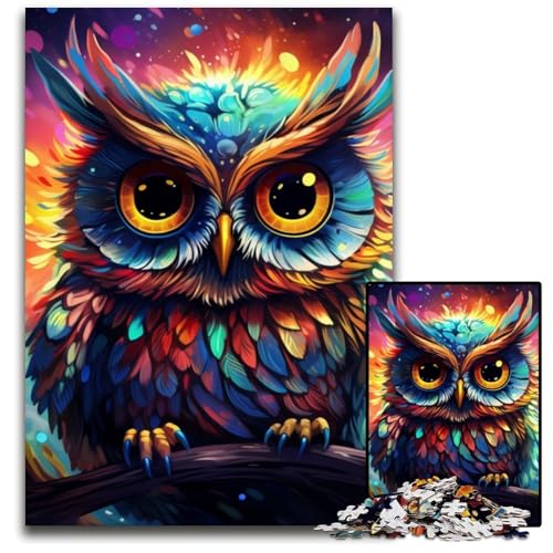 Galaxy Owl Puzzle für Erwachsene, 1000-teiliges Holzpuzzle, schwieriges Denkspiel für Jugendliche, 50x75cm/19,68x29,52 Zoll Galaxy Owl Puzzle für Erwachsene, 1000-teiliges Holzpuzzle, schwieriges Denkspiel für Jugendliche, 50x75cm/19,68x29,52 Zoll von LiJianXXE