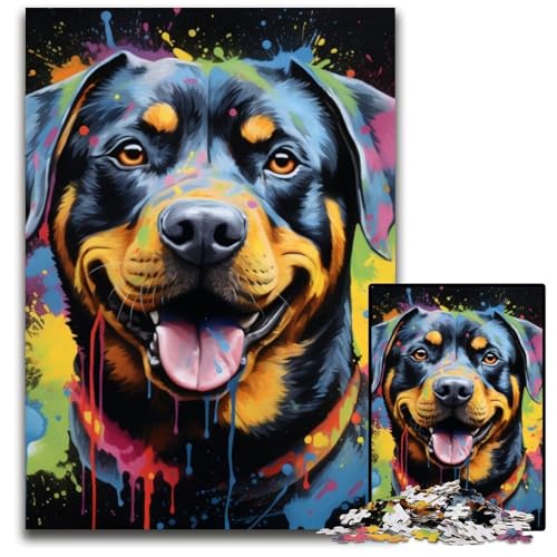 Graffiti-Malerei-Hai-Puzzles für Erwachsene, 1000 Kartonpuzzles, interaktives Familienspiel, Gehirn-Herausforderung, Lernspielzeug, 26x38cm/10,23x14,96 Zoll Graffiti-Malerei-Hai-Puzzles für Erwachsene, 1000 Kartonpuzzles, interaktives Familienspiel, Gehirn-Herausforderung, Lernspielzeug, 26x38cm/10,23x14,96 Zoll von LiJianXXE