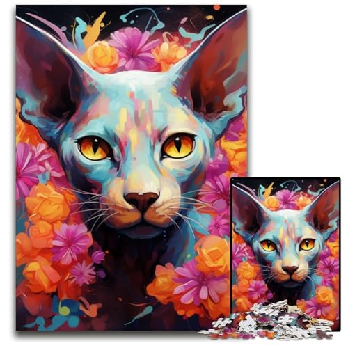 Haarlose Katze 1000 Teile Puzzle für Erwachsene Puzzles für Erwachsene Denksportspiel, Interaktives Familienspiel, Geeignet für Kinder ab 14 Jahren 26x38cm/10,23x14,96 Zoll Haarlose Katze 1000 Teile Puzzle für Erwachsene Puzzles für Erwachsene Denksportspiel, Interaktives Familienspiel, Geeignet für Kinder ab 14 Jahren 26x38cm/10,23x14,96 Zoll von LiJianXXE