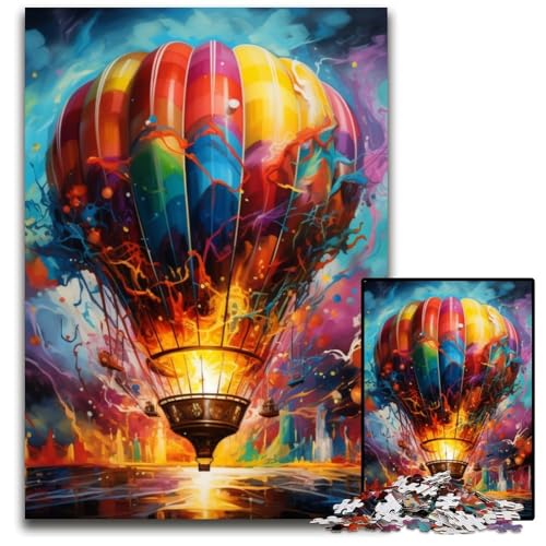 Heißluftballon-Puzzle für Erwachsene, 1000-teiliges Kartonpuzzle, schwieriges Denkspiel für Jugendliche, 26x38cm/10,23x14,96 Zoll Heißluftballon-Puzzle für Erwachsene, 1000-teiliges Kartonpuzzle, schwieriges Denkspiel für Jugendliche, 26x38cm/10,23x14,96 Zoll von LiJianXXE