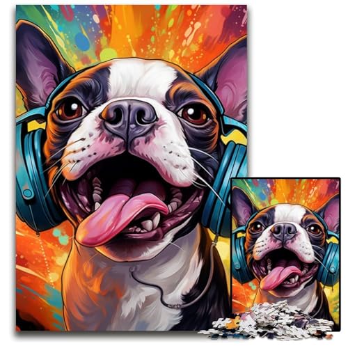 Hunde-Puzzle für Erwachsene, 1000 Holzpuzzles, interaktives Familienspiel, Denksportaufgabe, Lernspielzeug, 50x75cm/19,68x29,52 Zoll Hunde-Puzzle für Erwachsene, 1000 Holzpuzzles, interaktives Familienspiel, Denksportaufgabe, Lernspielzeug, 50x75cm/19,68x29,52 Zoll von LiJianXXE