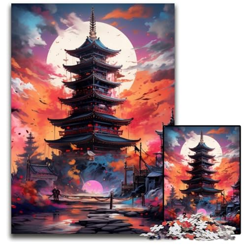 Japanischer Tempel, 1000-teiliges Puzzle für Erwachsene, Kartonpuzzle für Erwachsene, für Teenager und Familienspaß – DIY-Denkspiel, Geschenk, 26x38cm/10,23x14,96 Zoll Japanischer Tempel, 1000-teiliges Puzzle für Erwachsene, Kartonpuzzle für Erwachsene, für Teenager und Familienspaß – DIY-Denkspiel, Geschenk, 26x38cm/10,23x14,96 Zoll von LiJianXXE