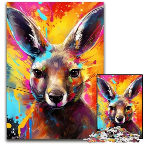 Känguru-Puzzle 1000 Teile für Erwachsene, Holzpuzzle, anspruchsvolles Denkspiel für Teenager, unterhaltsames interaktives Spiel für die ganze Familie, 50x75cm/19,68x29,52 Zoll Känguru-Puzzle 1000 Teile für Erwachsene, Holzpuzzle, anspruchsvolles Denkspiel für Teenager, unterhaltsames interaktives Spiel für die ganze Familie, 50x75cm/19,68x29,52 Zoll von LiJianXXE
