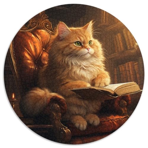 Katzen-Lesebuch, 1000-teiliges Puzzle, Unmögliches Puzzle für Erwachsene für Teenager und Jugendliche, ideales Geburtstags, 67,5 x 67,5 cm Katzen-Lesebuch, 1000-teiliges Puzzle, Unmögliches Puzzle für Erwachsene für Teenager und Jugendliche, ideales Geburtstags, 67,5 x 67,5 cm von LiJianXXE