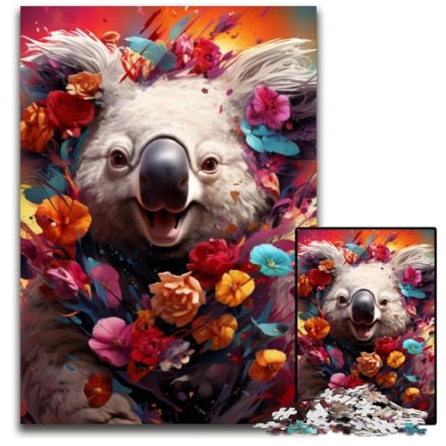 Koala-Puzzle mit 1000 Teilen für Erwachsene. Unmögliche Puzzles für Erwachsene. Anspruchsvolles DIY-Denkspiel, perfektes Familienspiel oder dekoratives Geschenk. 50x75cm/19,68x29,52 Zoll von LiJianXXE