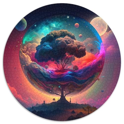 Kosmische Landschaftspuzzle 1000 Teile für Erwachsene, Papppuzzle, anspruchsvolles Denkspiel, Familienaktivität, Heimdekoration, 67,5 x 67,5 cm von LiJianXXE