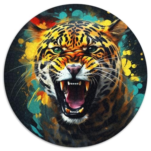 Leoparden-Puzzle 1000 Teile für Erwachsene, rundes Puzzle 1000 Teile für Erwachsene, Denksportaufgabe, Spiel für Erwachsene, interaktive Familienaktivität, 67,5 x 67,5 cm Leoparden-Puzzle 1000 Teile für Erwachsene, rundes Puzzle 1000 Teile für Erwachsene, Denksportaufgabe, Spiel für Erwachsene, interaktive Familienaktivität, 67,5 x 67,5 cm von LiJianXXE