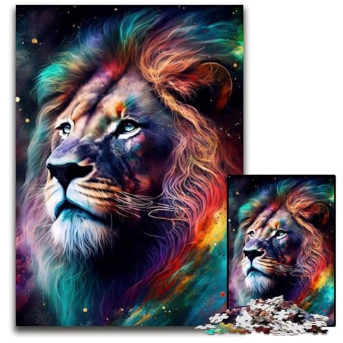 Löwe, 1000-teiliges Puzzle für Erwachsene, Kartonpuzzle für Erwachsene, pädagogisches Denkspiel, künstlerische Heim- und Bürodekoration, ab 14 Jahren, 26x38cm/10,23x14,96 Zoll Löwe, 1000-teiliges Puzzle für Erwachsene, Kartonpuzzle für Erwachsene, pädagogisches Denkspiel, künstlerische Heim- und Bürodekoration, ab 14 Jahren, 26x38cm/10,23x14,96 Zoll von LiJianXXE