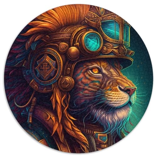 Löwenkrieger-Puzzle 1000 Teile für Erwachsene, rundes Puzzle 1000 Teile für Erwachsene, Denksportaufgabe, Spiel für Erwachsene, interaktive Familienaktivität, 67,5 x 67,5 cm Löwenkrieger-Puzzle 1000 Teile für Erwachsene, rundes Puzzle 1000 Teile für Erwachsene, Denksportaufgabe, Spiel für Erwachsene, interaktive Familienaktivität, 67,5 x 67,5 cm von LiJianXXE