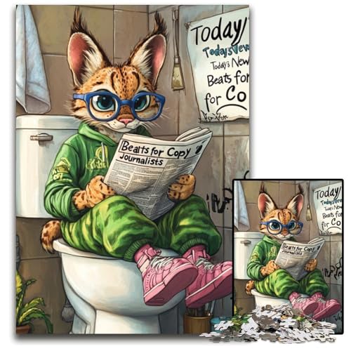Lynx Go Toiletten-Puzzle für Erwachsene, 1000 herausfordernde Puzzles, kompliziertes Design für Teenager, DIY-Dekor und gehirnfördernder Spaß, 26x38cm/10,23x14,96 Zoll Lynx Go Toiletten-Puzzle für Erwachsene, 1000 herausfordernde Puzzles, kompliziertes Design für Teenager, DIY-Dekor und gehirnfördernder Spaß, 26x38cm/10,23x14,96 Zoll von LiJianXXE