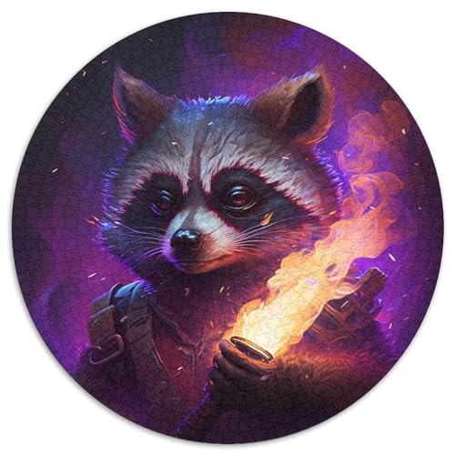 Magisches Waschbär-Puzzle 1000 Teile für Erwachsene, rundes Puzzle 1000 Teile für Erwachsene, Denksportaufgabe, Spiel für Erwachsene, interaktive Familienaktivität, 67,5 x 67,5 cm Magisches Waschbär-Puzzle 1000 Teile für Erwachsene, rundes Puzzle 1000 Teile für Erwachsene, Denksportaufgabe, Spiel für Erwachsene, interaktive Familienaktivität, 67,5 x 67,5 cm von LiJianXXE