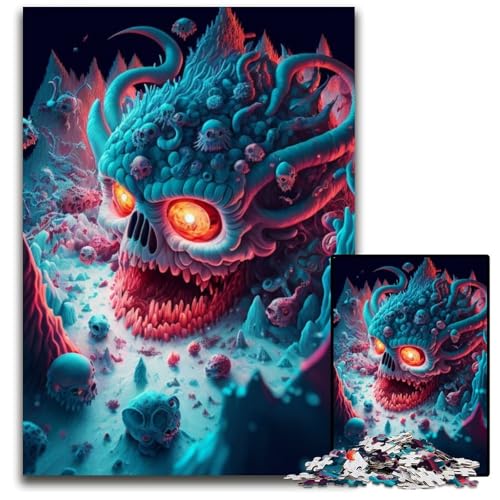 Monster-Puzzles 1000 Teile für Erwachsene, Puzzle, ideal für Teenager und Sammler, Reisegeschenk, Familienaktivität, 26x38cm/10,23x14,96 Zoll Monster-Puzzles 1000 Teile für Erwachsene, Puzzle, ideal für Teenager und Sammler, Reisegeschenk, Familienaktivität, 26x38cm/10,23x14,96 Zoll von LiJianXXE