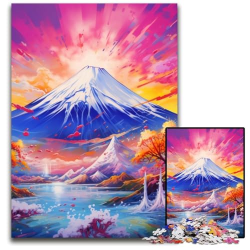 Mount Fuji, 1000-teiliges Puzzle, unmögliches Puzzle für Erwachsene, entspannende Unterhaltung, Heimdekoration, 26x38cm/10,23x14,96 Zoll Mount Fuji, 1000-teiliges Puzzle, unmögliches Puzzle für Erwachsene, entspannende Unterhaltung, Heimdekoration, 26x38cm/10,23x14,96 Zoll von LiJianXXE