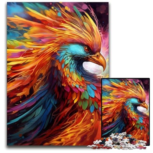 Phoenix Puzzle 1000 Teile für Erwachsene, Puzzle für Erwachsene, Gehirn-Herausforderung, Teenager und Heimdekoration, 26x38cm/10,23x14,96 Zoll von LiJianXXE