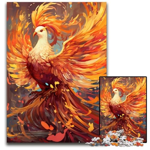 Phoenix Puzzle für Erwachsene, 1000-teiliges Puzzle für Erwachsene, anspruchsvolles DIY-Denkspiel für Teenager, 26x38cm/10,23x14,96 Zoll Phoenix Puzzle für Erwachsene, 1000-teiliges Puzzle für Erwachsene, anspruchsvolles DIY-Denkspiel für Teenager, 26x38cm/10,23x14,96 Zoll von LiJianXXE