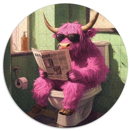 Pink Yak Go Toiletten-Puzzle, 1000 Teile, für Erwachsene, Papppuzzle, anspruchsvolles Denkspiel, Familienaktivität, Heimdekoration, 67,5 x 67,5 cm Pink Yak Go Toiletten-Puzzle, 1000 Teile, für Erwachsene, Papppuzzle, anspruchsvolles Denkspiel, Familienaktivität, Heimdekoration, 67,5 x 67,5 cm von LiJianXXE