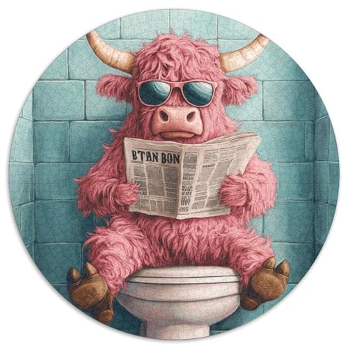 Pink Yak Go Toiletten-Puzzle für Erwachsene, 1000-teiliges Puzzle für Erwachsene, perfekte Heim- oder Bürodekoration, 67,5 x 67,5 cm Pink Yak Go Toiletten-Puzzle für Erwachsene, 1000-teiliges Puzzle für Erwachsene, perfekte Heim- oder Bürodekoration, 67,5 x 67,5 cm von LiJianXXE