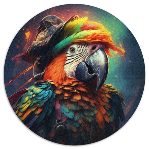 Piratenpapagei-Puzzle 1000 Teile für Erwachsene, rundes Puzzle 1000 Teile für Erwachsene, Denksportaufgabe, Spiel für Erwachsene, interaktive Familienaktivität, 67,5 x 67,5 cm Piratenpapagei-Puzzle 1000 Teile für Erwachsene, rundes Puzzle 1000 Teile für Erwachsene, Denksportaufgabe, Spiel für Erwachsene, interaktive Familienaktivität, 67,5 x 67,5 cm von LiJianXXE