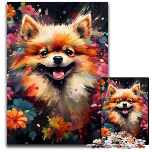 Pomeranian 1000-Teile-Puzzle für Erwachsene, Puzzles für Erwachsene, Denkspiel, interaktives Familienspiel, geeignet für Kinder ab 14 Jahren, 50x75cm/19,68x29,52 Zoll Pomeranian 1000-Teile-Puzzle für Erwachsene, Puzzles für Erwachsene, Denkspiel, interaktives Familienspiel, geeignet für Kinder ab 14 Jahren, 50x75cm/19,68x29,52 Zoll von LiJianXXE