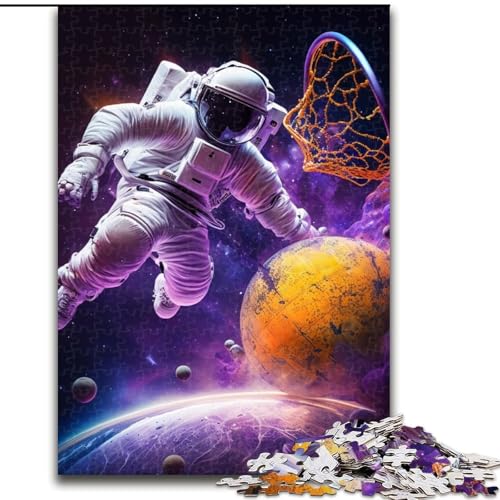 Puzzle 1000 Teile, Astronaut spielt Basketball, aus Holz, einzigartige DIY-Geschenkidee zur Heimdekoration, 50x75cm, herausfordernd und unterhaltsam, Familienaktivität Puzzle 1000 Teile, Astronaut spielt Basketball, aus Holz, einzigartige DIY-Geschenkidee zur Heimdekoration, 50x75cm, herausfordernd und unterhaltsam, Familienaktivität von LiJianXXE