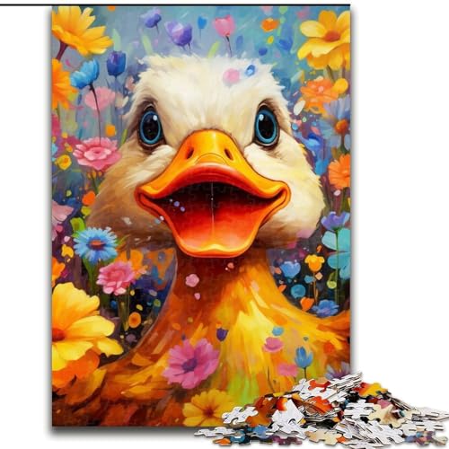 Puzzle 1000 Teile, Bunte Entenblumen aus Holz, Hochschwieriges Denkspiel für Jugendliche, 50x75cm, für Geburtstage, Feiertage und besondere Anlässe Puzzle 1000 Teile, Bunte Entenblumen aus Holz, Hochschwieriges Denkspiel für Jugendliche, 50x75cm, für Geburtstage, Feiertage und besondere Anlässe von LiJianXXE