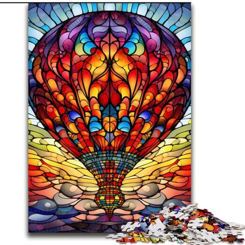 Puzzle 1000 Teile, Bunte Heißluftballons, Puzzle aus Pappe, Geburtstage, Weihnachten, Halloween, Thanksgiving, Ostern, 1000 Teile(26x38cm) von LiJianXXE