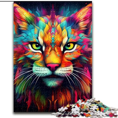 Puzzle 1000 Teile, Bunter Luchs, aus Holz, Kinder ab 14 Jahren, 50x75cm, Spaß für die ganze Familie, Basteln, perfekt für Geburtstage, Feiertage Puzzle 1000 Teile, Bunter Luchs, aus Holz, Kinder ab 14 Jahren, 50x75cm, Spaß für die ganze Familie, Basteln, perfekt für Geburtstage, Feiertage von LiJianXXE